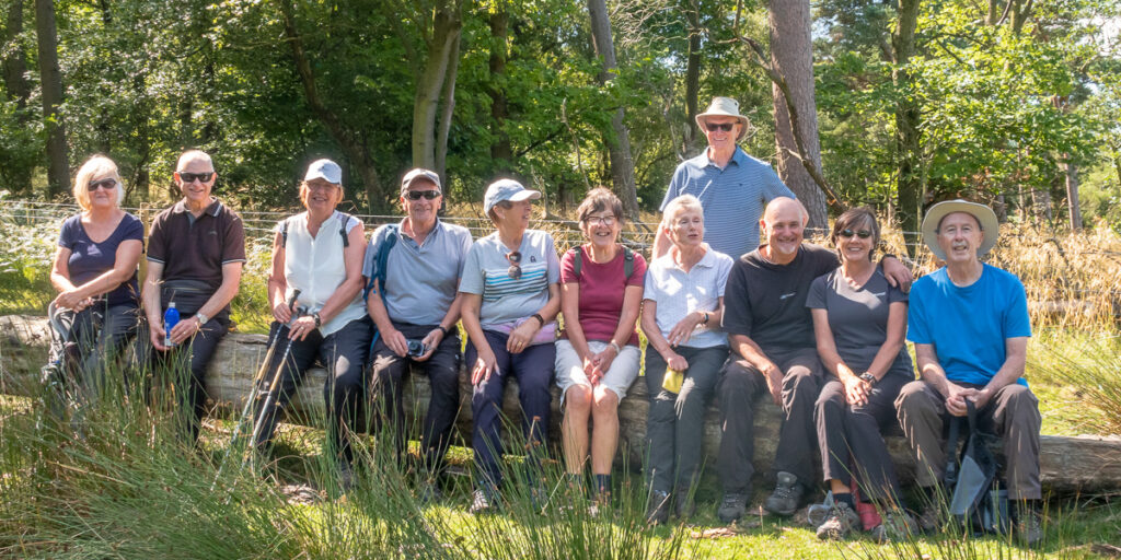 u3a Walking group at Longshaw Derbyshire