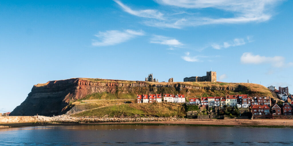 Whitby Abbey above the East Cliff